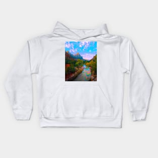 Flowing With The River Kids Hoodie